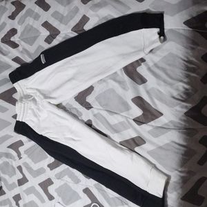 Black/White Adidas Sweatpants Mens Large